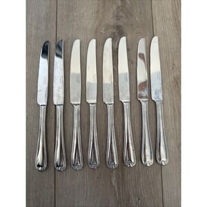 8 Dinner Knives Hollow Reed & Barton COLBY Stainless China‎ 9 5/8" *read